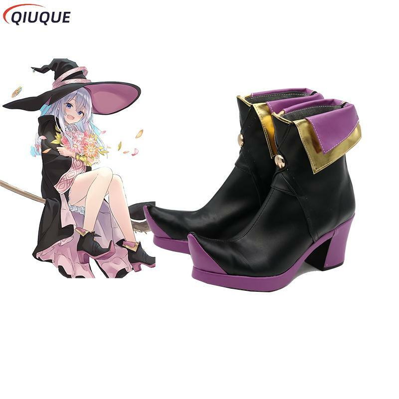 Zapatos de Cosplay de Anime The Journey of Elaina, botas de bruja errante, No Tabitabi Majo, accesorios de fiesta de Halloween encantadores