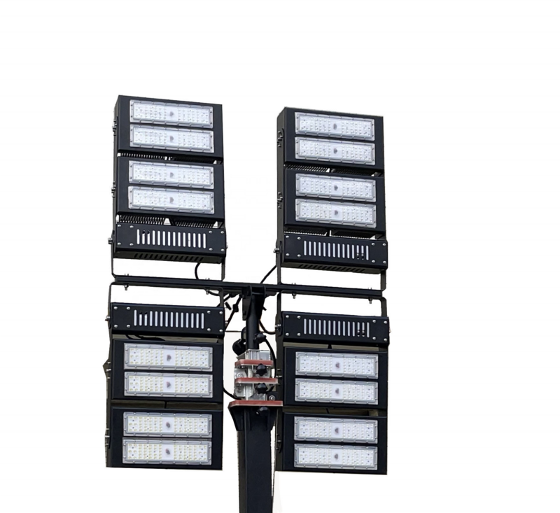 Yun Yi 6m 9m 12m Height Mobile Light Tower 3000w 5000w Diesel Generator Portable Led Telescopic Light Tower 1000w