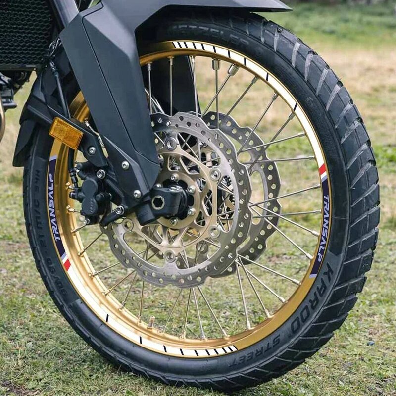 For HONDA Transalp XL750 2023 Motorcycle Wheel Sticker Waterproof Fashionable Hub Decal Rim Stripe Tape