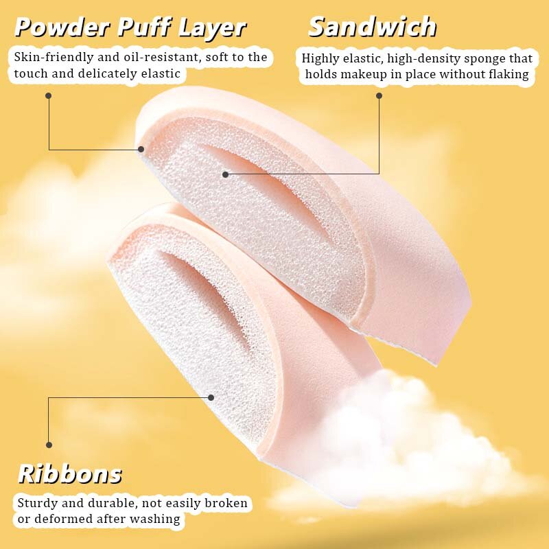 Water Drop Air Cushion Powder Puff Soft Thickened Sponge Face Concealer Blush Foundation Hide Pores Female Beauty Cosmetics Tool