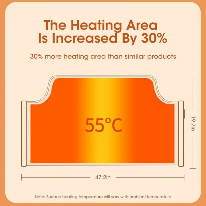 Piedini elettrici riscaldatore pieghevole piedini portatili riscaldatore termostato regolabile scaldapiedi per piedi Home Office Warm Euplug