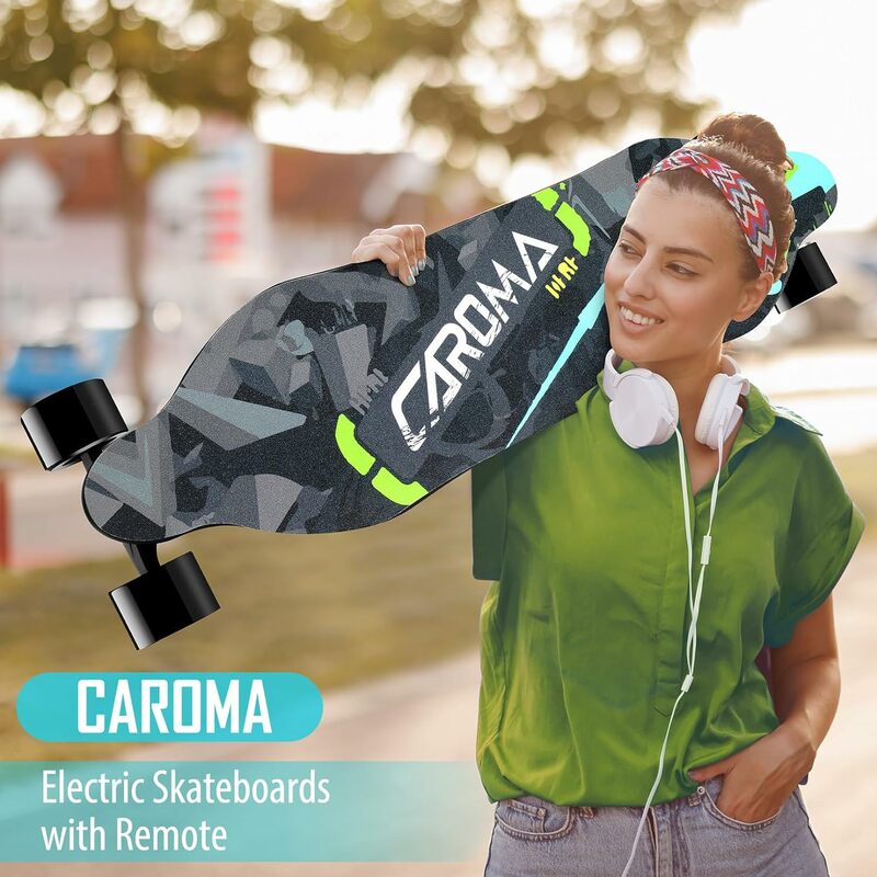 Electric Skateboards with Remote, 350W Powerful Motor, 12.4MPH Top Speed, 4000mAH Battery, 13 Miles Max Range