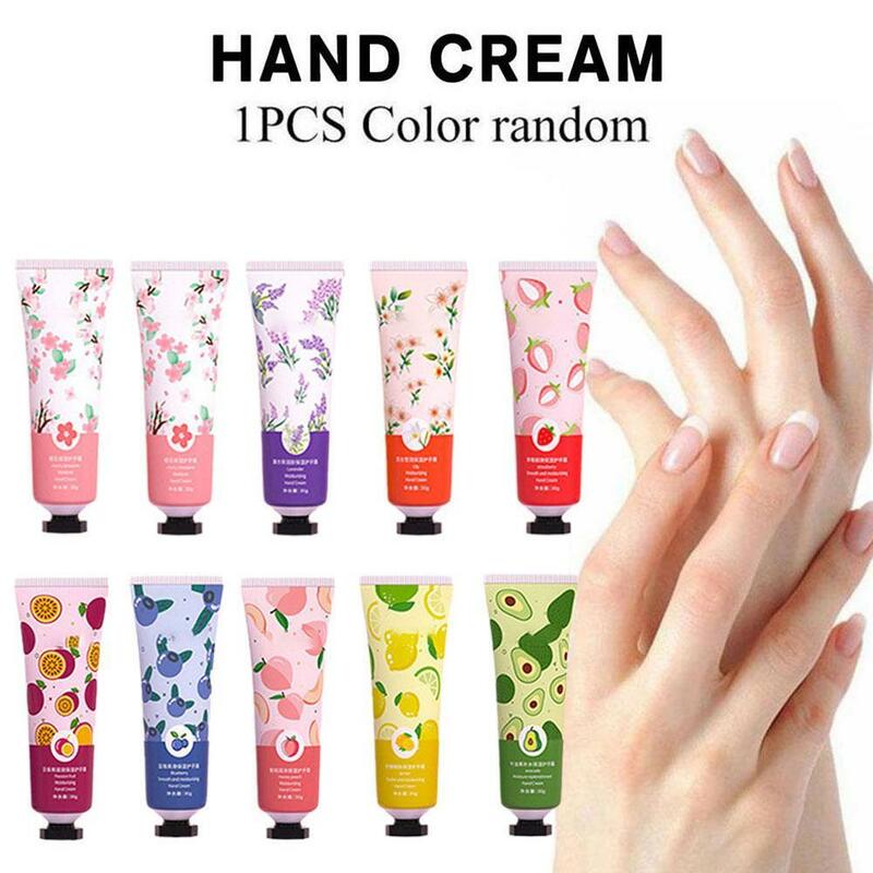 Fruity Flowery Hand Cream, Hidratante, Anti-Rugas, Reparação das Mãos, Cremes de Beleza, Anti Random Care, Skincare Cream, 1pc