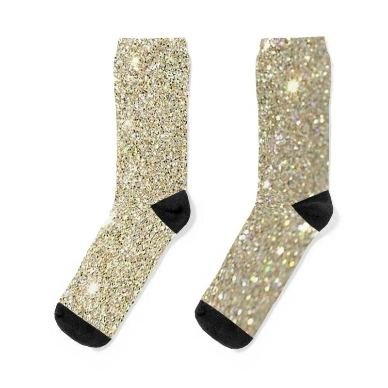 Goldene Farbe Muster Socken Weihnachten Strumpf Socken Baumwolle Junge Kind Socken Frauen