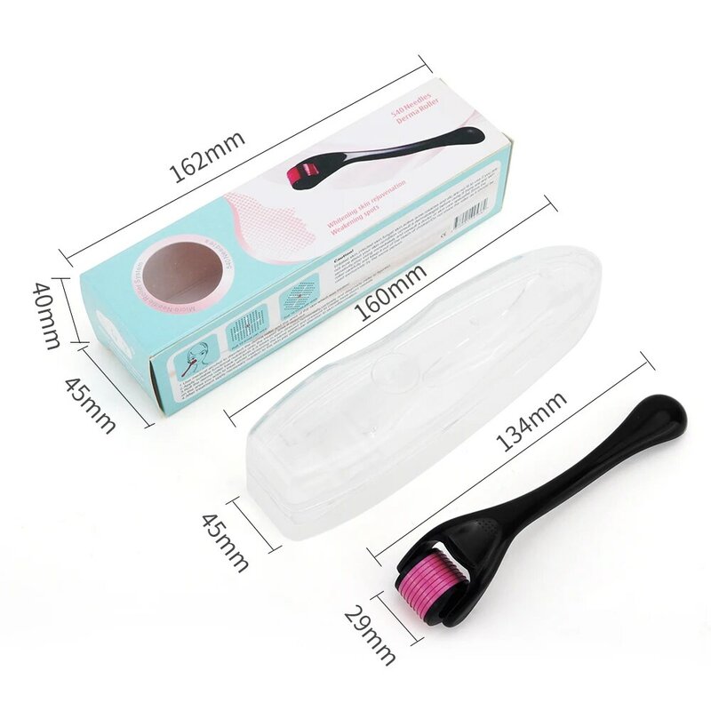 Micro Needle 540 Face Derma Roller for Hair Growth Professional Dermaroller for Beard Growth Skin Care Tool Beard Roller