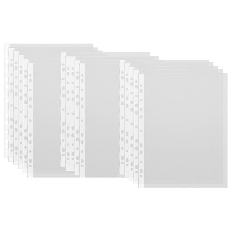 실용적인 루즈 리프 슬리브, 바인더 A4 슬리브, 실용적인 파일 보호 필름 용품, 100 개
