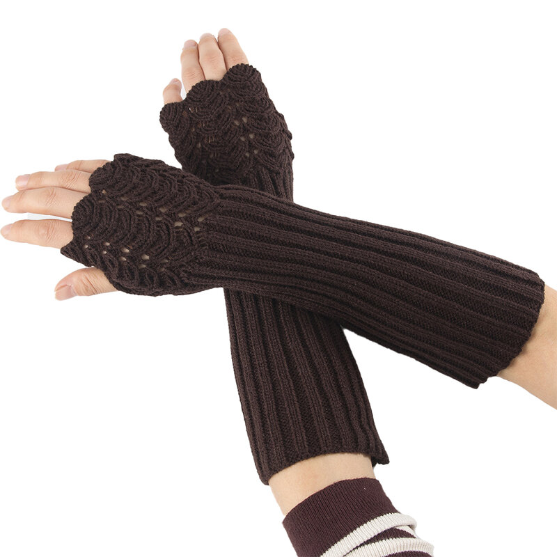 1 paio di guanti senza dita accessorio per vestiti guanto da donna per esterno