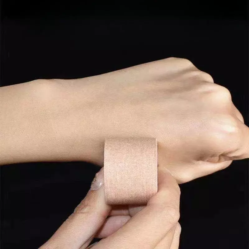 ضمادة قطنية لاصقة طبية ، مجموعة الإسعافات الأولية للطوارئ ، ضمادة شفاء اليد والقدم ، لون البشرة ، 1 *