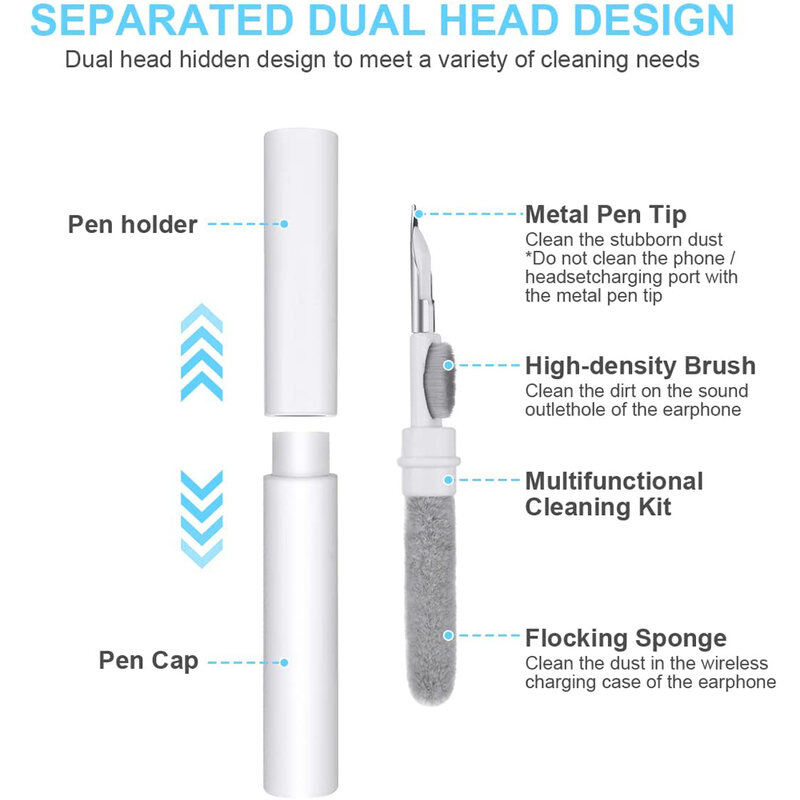 Набор для чистки наушников с Bluetooth для Airpods Pro 1, 2, 3, наушники-вкладыши, чистящая ручка, инструменты для чистки для Samsung, Xiaomi, Airdots, Huawei