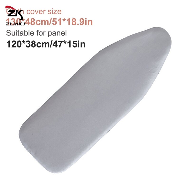 1pc 120x38cm Ironing Board Cover Scorch Resistant, Extra Thick Cotton Iron Cover With Padding Heat Reflective Heavy Duty Pad