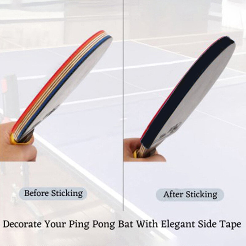Pegamento Protector para raqueta, cinta protectora de borde súper grueso para raqueta de tenis de mesa, Protector lateral para bate de Ping Pong, resistente a los golpes