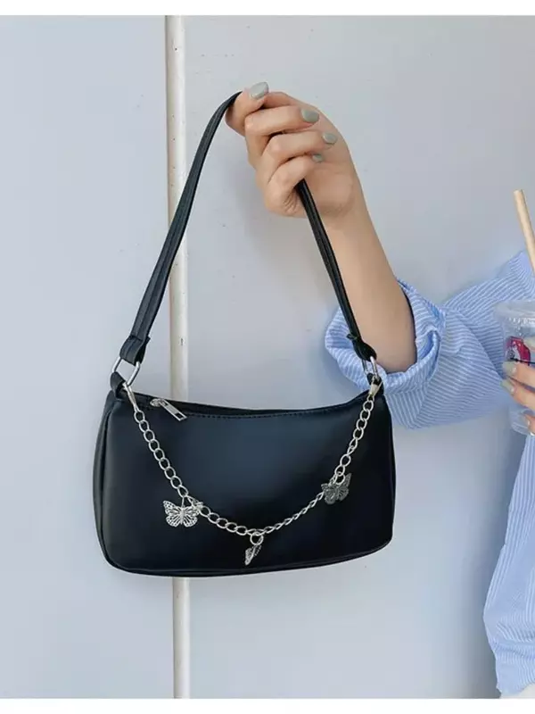 Fashion Pu Leather Clutch Purses Designers Woman Handbag Butterfly Chain Cross-body Bag Lady Purse Luxury Bags Women Handbags