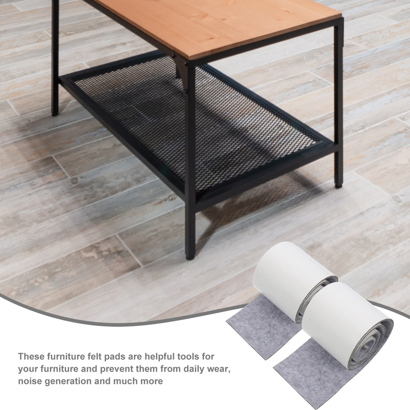2 Rolls Adhesive Anti Slip Anti Slip Furniture Pads Furniture Tape Pads with Floor Protectors Flooring