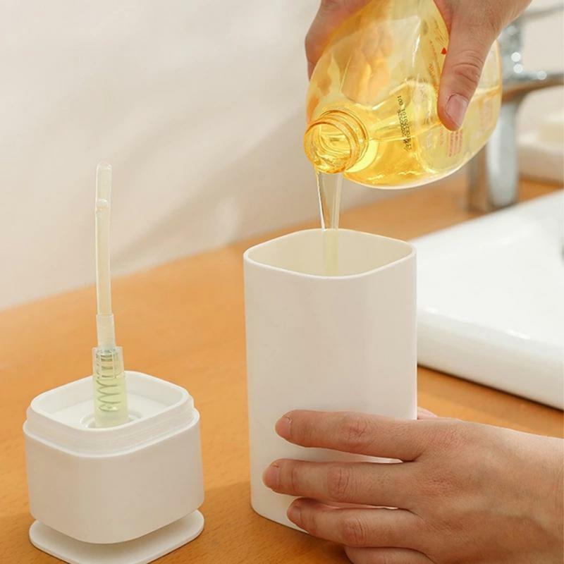Struccante bottiglia per unghie Dispenser per pompa a pressione vuota detergente per rimuovere lo smalto in plastica strumenti per Manicure per trucco portatile
