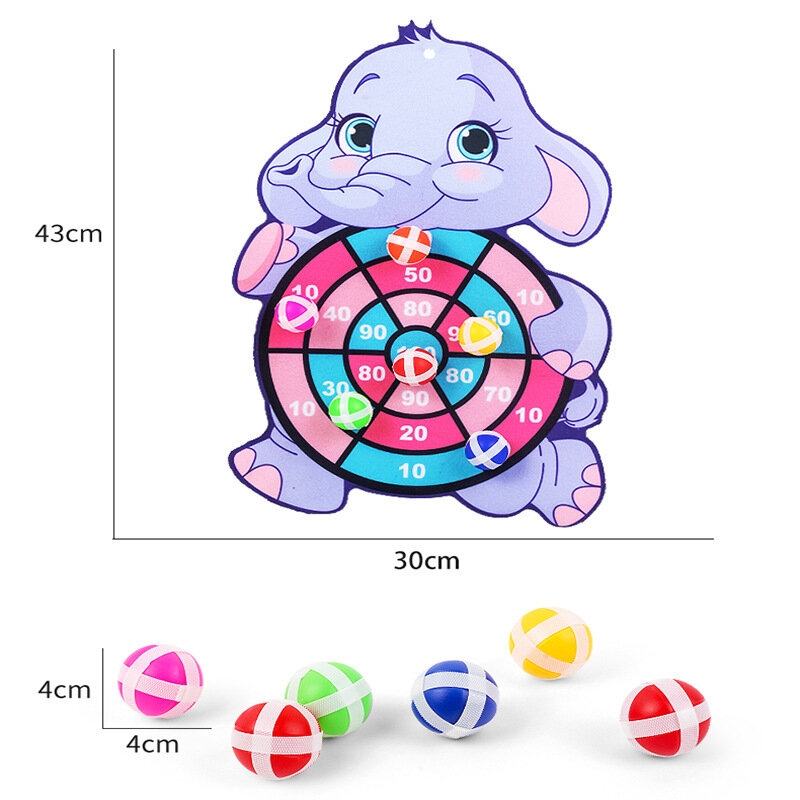 Bajkowe zwierzątka dla dzieci tarcza do darta lepka piłka królik rodzina interaktywna zabawka edukacyjna prezent na boże narodzenie