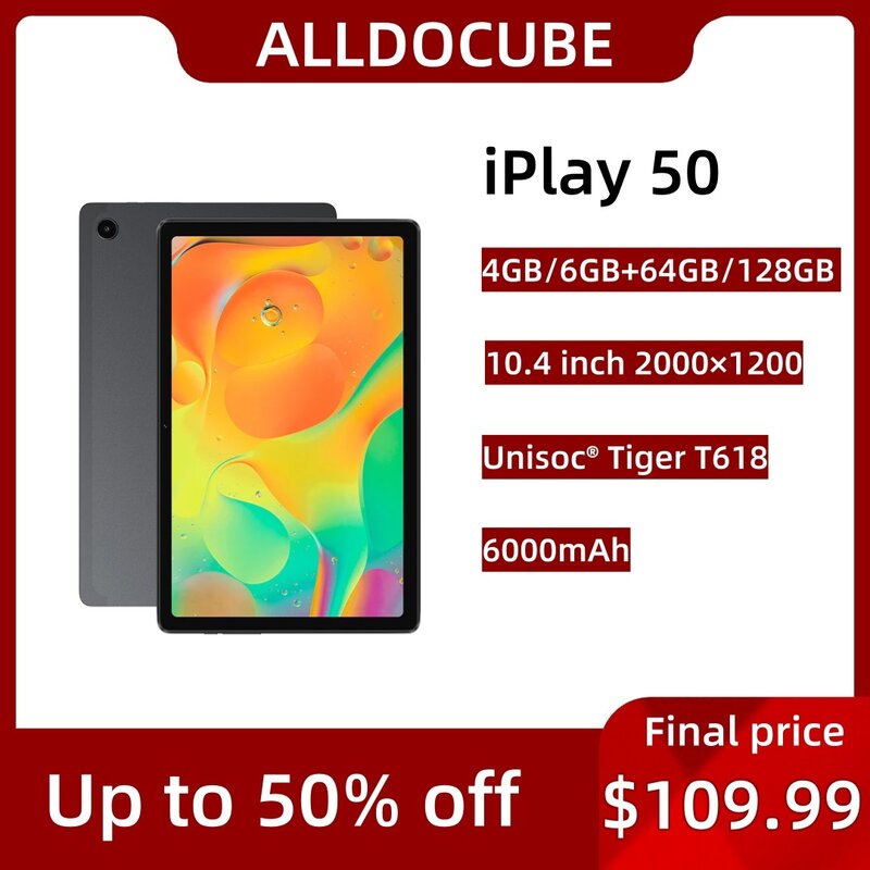 Alldocube iPlay50 Tablet UNISOC T618 Octa Core Android 13 4/6 GB RAM 64/128 GB ROM Dual SIM LTE Phonecall pad iPlay 50 google GPS