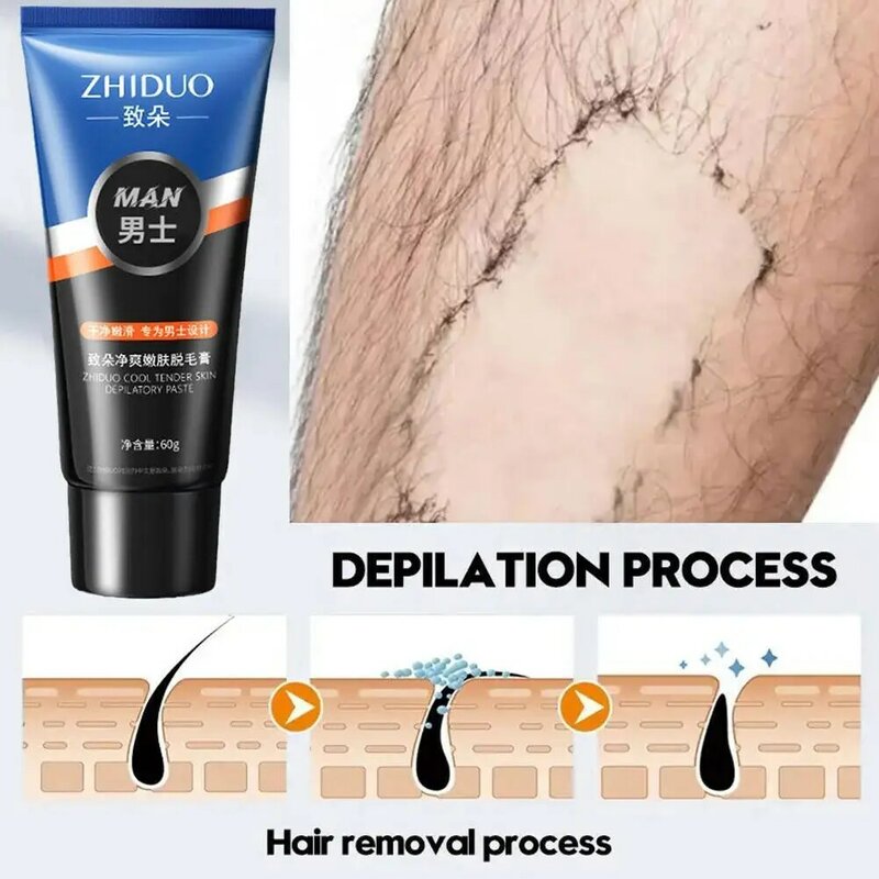 Quick Hair Removal Cream Body Painless Effective Hair Removal Cream for Men and Women Whitening Hand Leg Armpit Hair Loss Produc