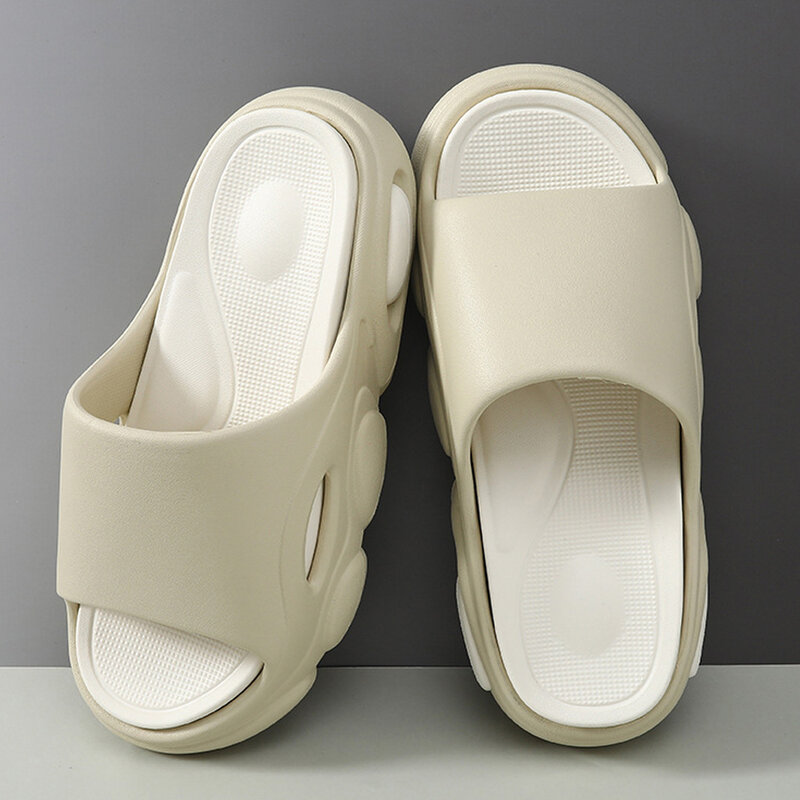 Comwarm-Zapatillas suaves de Eva para hombre y mujer, chanclas de moda Unisex, zapatos para el hogar, sandalias antideslizantes para interiores y exteriores