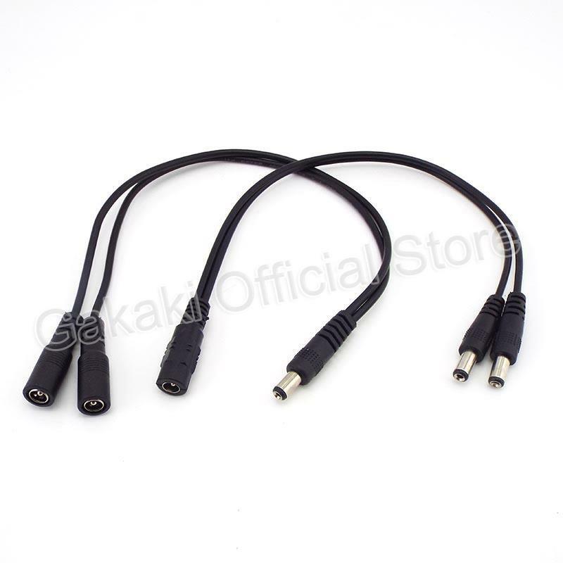 Female to Male Way Connector DC Plug Power Splitter Cable for CCTV LED Strip Light Power Supply Adapter 5.5mm*2.1mm