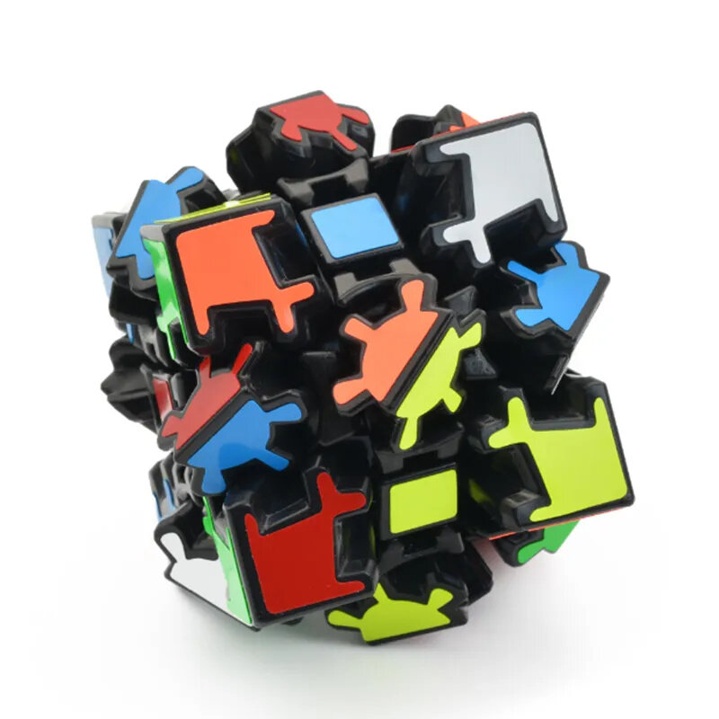 เฟืองเมจิกลูกบาศก์3x3x3ชุดเกียร์มืออาชีพล้อแม็กซิโกทรงกรวยปิรามิดชุดของเล่นปริศนาบิดเกมของขวัญ
