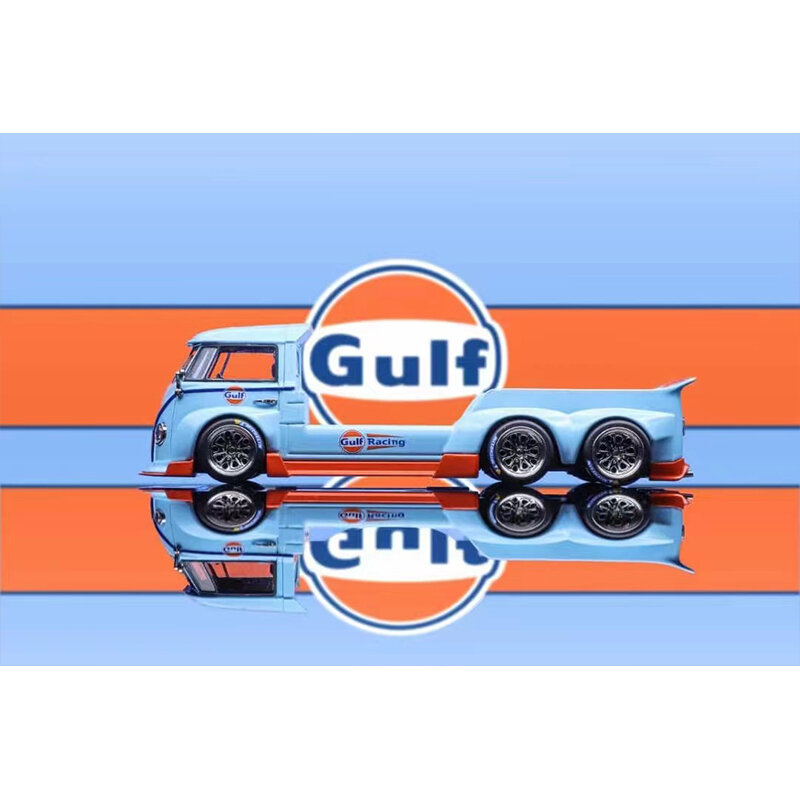 مقطورة الخليج نموذج دييكاست ، مجموعة لعبة ، ألعاب مصغرة ، 1:64 T1 السحب ، ما قبل البيع