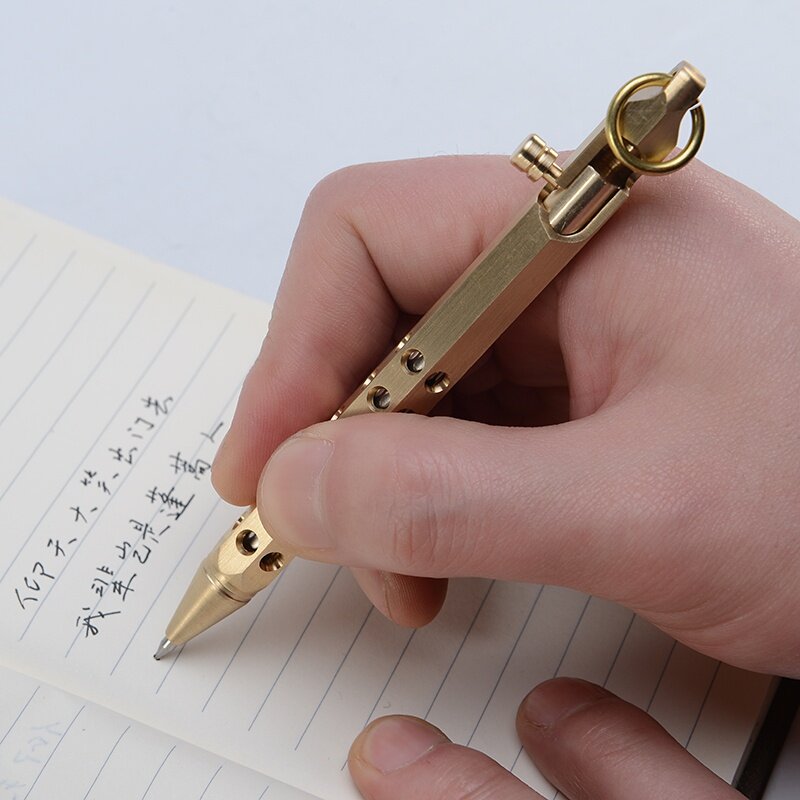 Przenośny metalowy długopis taktyczny długopis samoobrona element do tłuczenia szkła zestaw survivalowy długopis na zewnątrz narzędzie EDC
