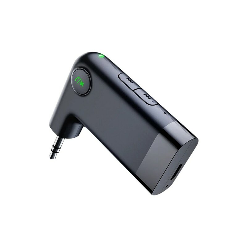 Bluetooth付きのミニオーディオアダプター,車のレシーバー,高音質,ハンズフリー通話,音楽プレーヤー,5.0