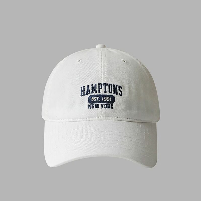 หมวกเบสบอลปักตัวอักษรหมวกฮิปฮอปวัยรุ่นหมวกบังแดดป้องกันแสงแดดขนาดเล็กหน้าระบายอากาศได้ดี