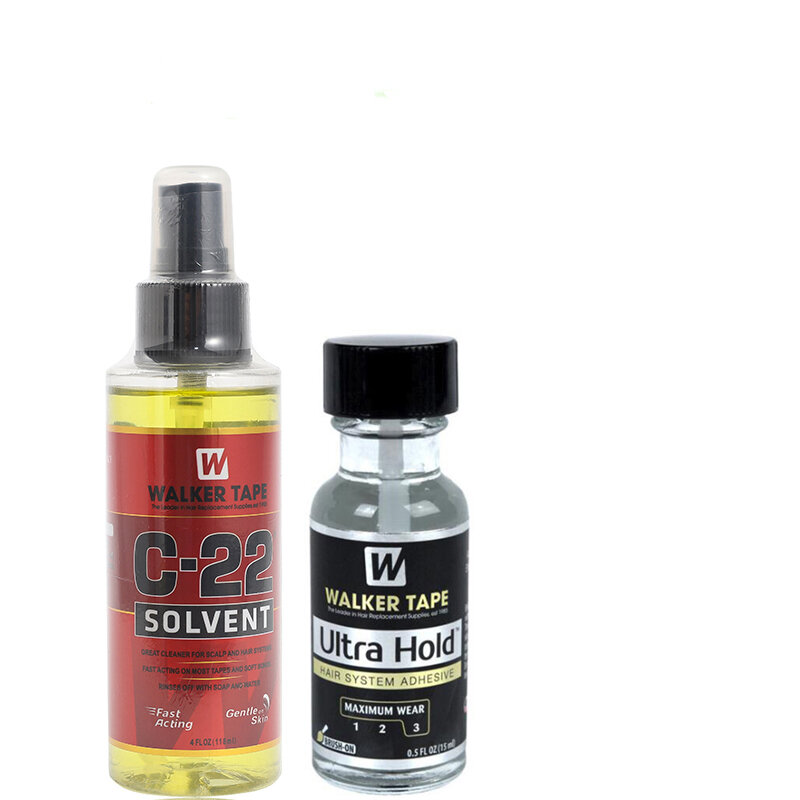 Removedor de cola adesiva para peruca cola, C-22 Solvent Spray, perucas de renda, removedores Toupee, 4FL.OZ, 118ml