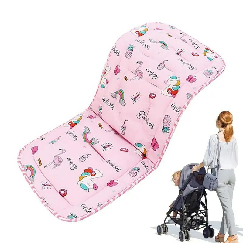 Toddler Pushchair Seat Liners, Cooling Pad para Stroller, Almofada reversível para cadeiras altas