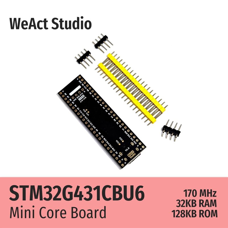 لوح تجريبي أساسي من WeAct ، نوع طويل ، STM32G431CBU6 ، STM32G431 ، STM32G4 ، STM32