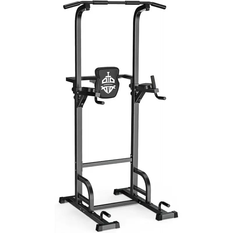 Sportsroyals Power Tower Pull Up Dip Station Assistive Trainer Multi-Function Home Gym Strength Training Fitness Equipment 440LB