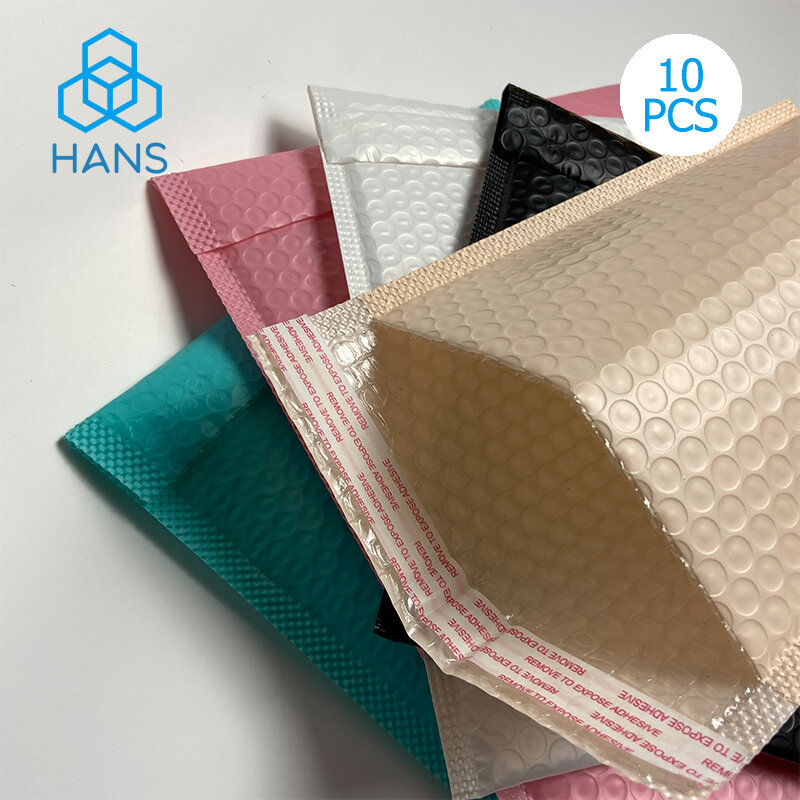Kolorowe koperta bąbelkowa 10 sztuk samoprzylepne torby do pakowania małych firm dostaw koperty bąbelkowe koperty bąbelkowe torebki wysyłkowe