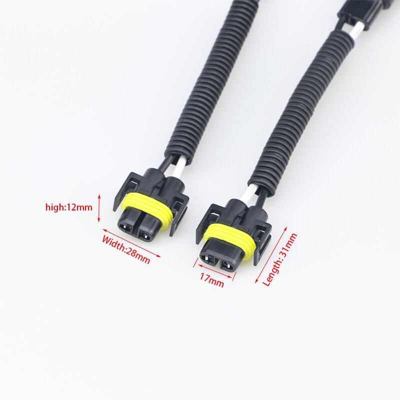 Kabel Konversi Lampu Mobil HB3 HB4 9005 9006 Steker Jantan Ke Soket Betina H11 H8 untuk Konektor Kabel Retrofit Lampu Depan