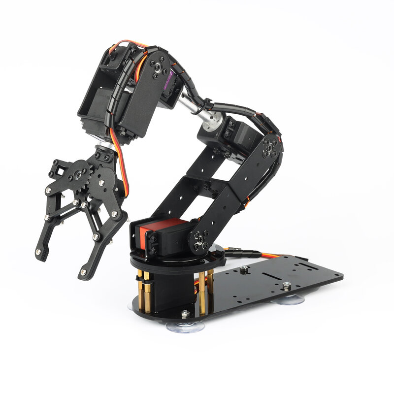 6 DOF braccio robotico con Base rotante MG996 a 180/360 gradi per Arduino Arm Robotics Kit educativi fai da te Robot programmabile