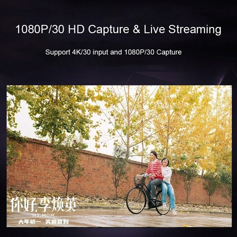 Tarjeta de captura de vídeo 4K USB 2,0 para grabador de vídeo compatible con HDMI, caja de transmisión en vivo, grabación, PS4, XBOX, teléfono, juego, DVD, cámara HD