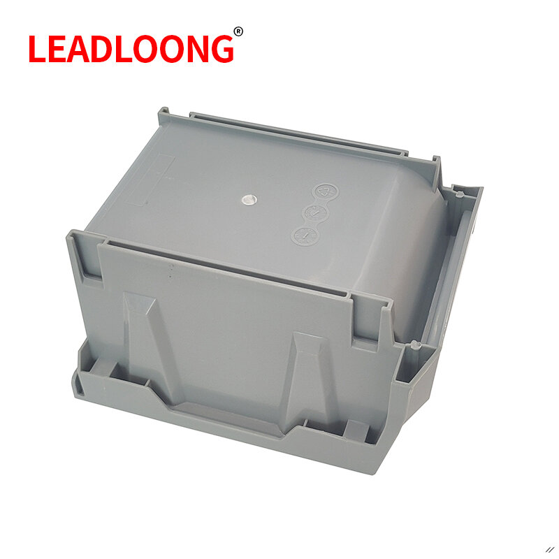 LEADLOONG-cubo de almacenamiento de herramientas de garaje, contenedor organizador de plástico apilable, 6/24 piezas, 13,5x10,5x7,6 cm/5x4x3 pulgadas, color gris