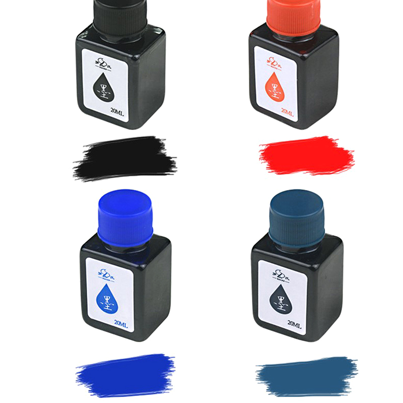Botella de plástico de tinta de 20ml, bolígrafo de grafiti negro, azul y rojo, marcador oleoso permanente, recarga de tinta, rotuladores de grafiti de secado rápido
