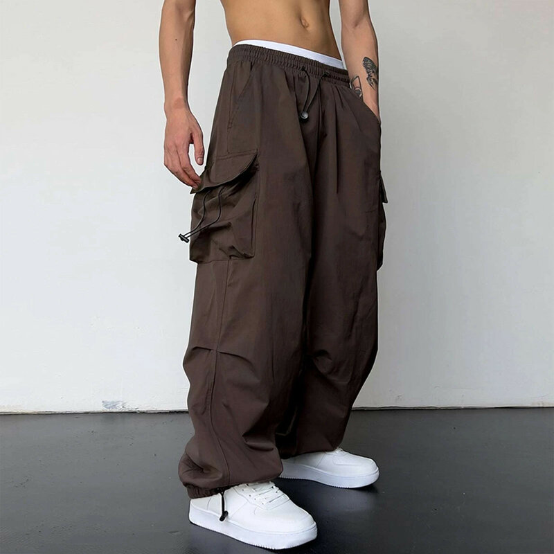 Mans Oversize Cotton Sweatpants Summer Casual Pants Trousers New Linen Solid Color Jogging Tracksuits Pants Pantalones De Hombre