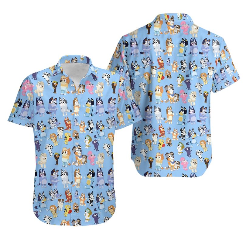 2024 Luxus hemden für Herren Sommerkleid ung Cartoon Grafik Kleidung Kurzarm Tops übergroße Streetwear Herren Hawaii Shirt