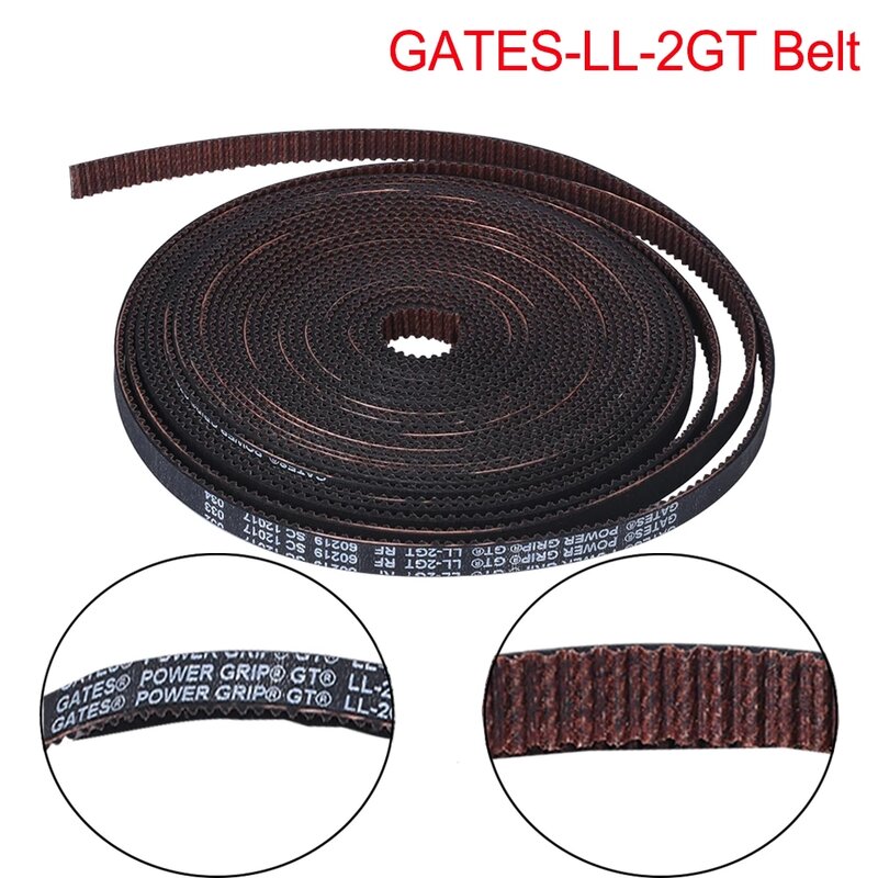 GATES-LL-2GT GT2 Timing Belt Gear 2GT Belt Synchronous Belts Width 6MM 9MM Wear Resistant for Ender3 CR10 Anet 3D Printer Parts