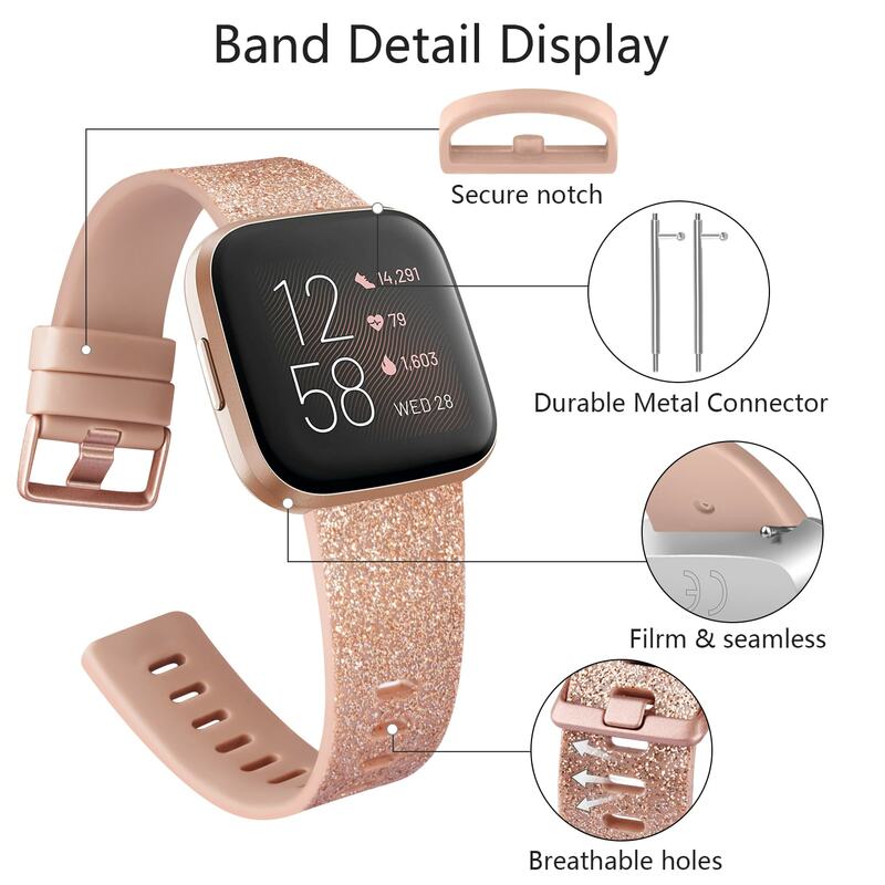 Strap For Fitbit Versa 2 1 Band TPU Silicone Sport Replacement Wristband Watchband for Fitbit Versa Lite Bracelet Accessory