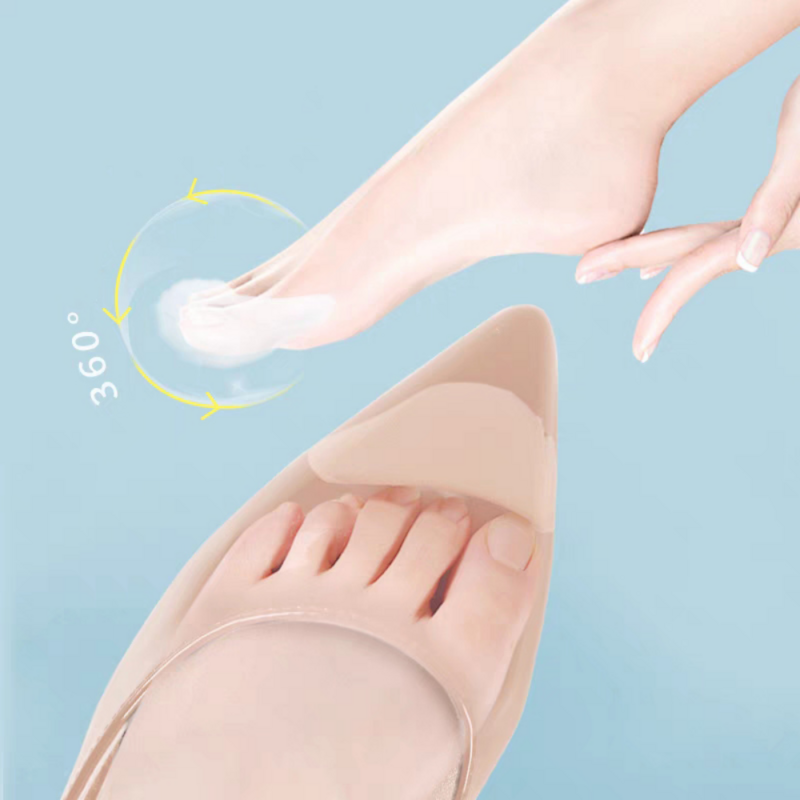 Almofada de inserção antepé esponja para mulheres, palmilhas de enchimento de pés, almofadas antidor, salto alto, plugue de dedo, meia esponja, almofada de sapatos, 1 par, 2 pares