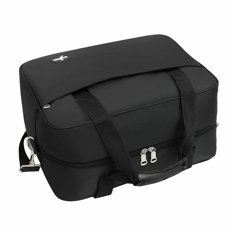 단색 여행 보관 가방 더플 백, 방수 나일론 접이식 여행 가방, 대용량 휴대용 탑승 가방
