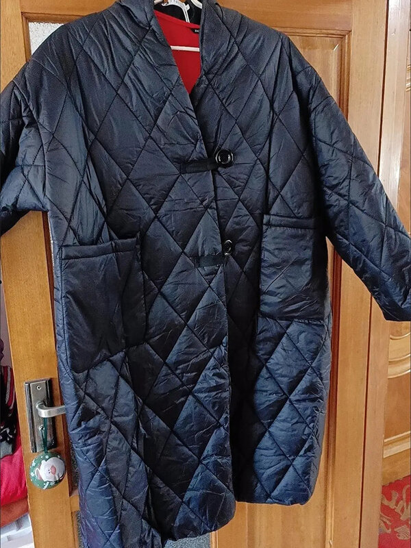 Пуховик средней длины большого размера, однотонная мягкая Легкая стеганая куртка с воротником-стойкой, универсальная теплая верхняя одежда в Корейском стиле