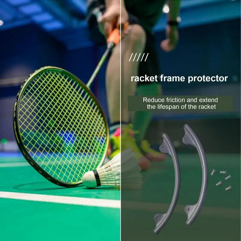 Badminton Raquete Protetor De Cabeça, Quadro De Arame, Luva De Proteção, User-Friendly Design, Ferramenta De Proteção, Badminton Suprimentos