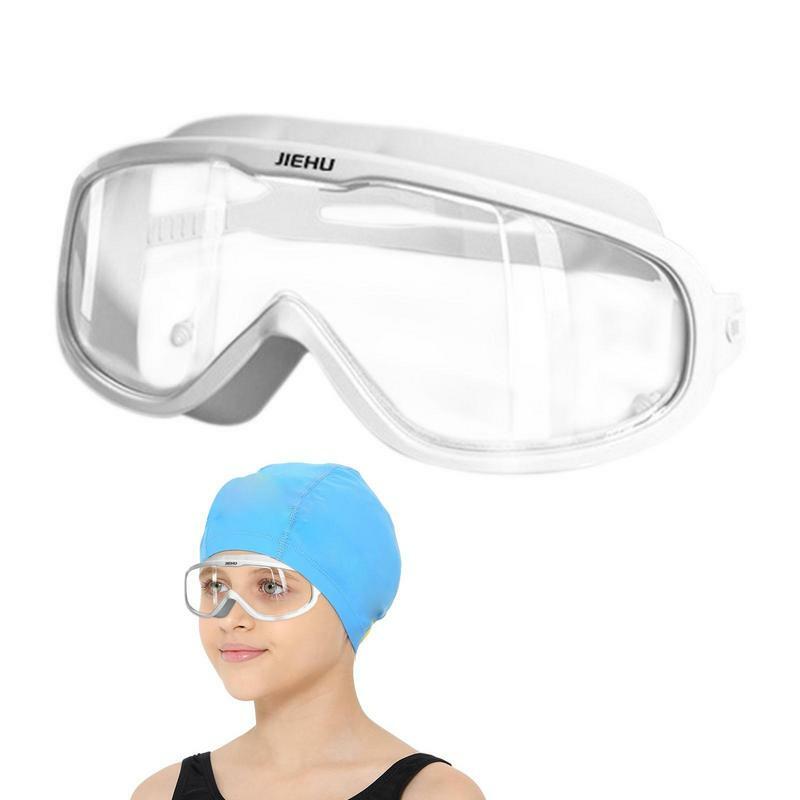풀 프로텍션 수영 고글, 성인 남성 여성, 고화질, 눈 보호 착용, 조정 가능한 수영 고글
