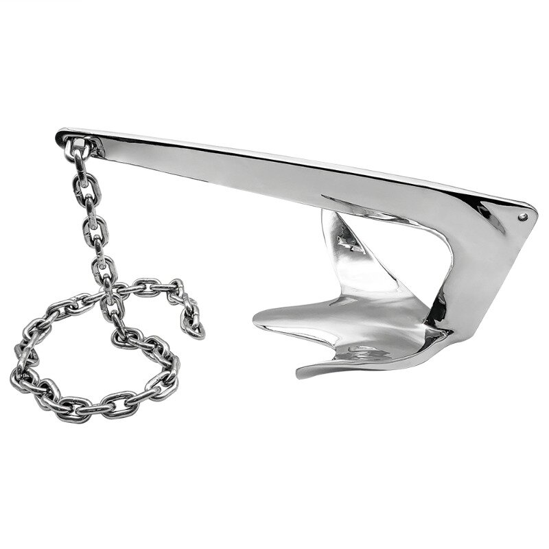 Bruce Claw Anchor 5KG Boat Anchor 316 stainless steel Kayak Anchor for 20-28 ft Boat Yacht Mooring on The Beach
