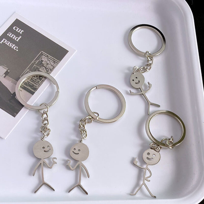 سلسلة مفاتيح الاصبع الأوسط للأزواج ، شخصية Ins ، قلادة حقيبة مضحك لطيف ، هدايا مجوهرات مثيرة للاهتمام ، مطابقة الناس من القلب ، الإبداعية