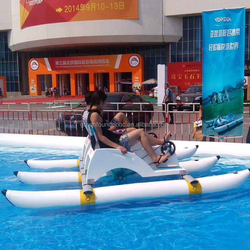 Water ParkTwo Riders sedili in fibra di vetro pedalò moto d'acqua pontoni in PVC pedalò in vendita